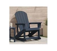 Vidaxl Bergère À Bascule Adirondack Bleu Marine 73.5x92x90 Cm Hdpe