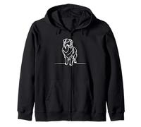 Bergère Australien Ligne Art Passionné Sweat à Capuche