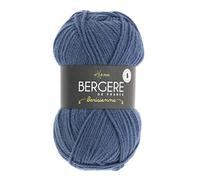 Bergère de France BARISIENNE Pelote de Fil à Tricoter, Synthétique, Bleu, 13 x 8 x 8 cm 29031