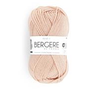 Bergère de France - IDÉALE 4 - Pelote de laine à tricoter et au crochet (50g) - 50% Laine - 4 mm - Fabrication Française - Fil infeutrable pour toute la famille - Rouge (PECHE)