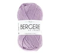 Bergère de France - IMAGE, pelote de laine à tricoter et crochet (50g) 50% de Laine Mérinos - 5,5 mm - Fabriqué en France - Fil épais et doux, idéal pour les torsades - Rose (LILAS)