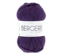 Bergère de France - IMAGE, pelote de laine à tricoter et crochet (50g) 50% de Laine Mérinos - 5,5 mm - Fabriqué en France - Fil épais et doux, idéal pour les torsades - Violet (VIOLET)
