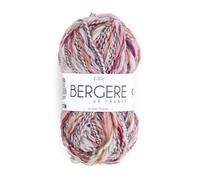 Bergère de France - KILIE - Pelote de laine à tricoter (50g) - 30% Laine - 6,5 mm - Fabrication Française - Gros fil mèche aux multiples nuances - Rose (DRAPEAU)