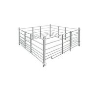 vidaXL Bergerie 4 panneaux Acier galvanisé 183 x 183 x 92 cm