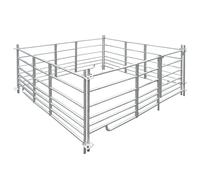 Bergerie 4 panneaux Acier galvanisé 183 x 183 x 92 cm