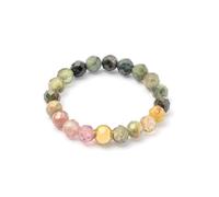 BERGERLIN Bague en véritable pierre naturelle avec perle dorée - Bague pour homme et femme - Avec certificat d'authenticité, S, Pierre naturelle