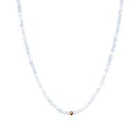 BERGERLIN Collier Aigue-marine bleue - chaîne bleue - Or - M-L