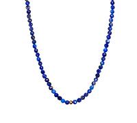 BERGERLIN Collier en lapis-lazuli bleu foncé - chaîne bleue - Or - XS-S