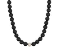 BERGERLIN Collier en tourmaline véritable - Collier de perles avec perle en argent sterling 925 - Véritable collier en tourmaline de taille M-L