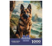 bergers allemands 1000 Pieces Animation Puzzle pour Adulte Détente & Relaxation Jeu Cadeau Unique Adultes Et Enfants Dès 14 Ans 70x50cm/1000pcs