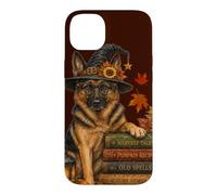 Bergers allemands Halloween et Automnes Lecture de Livres Coque pour iPhone 14 Plus