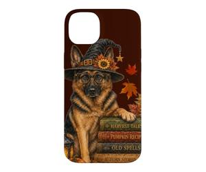 Bergers allemands Halloween et Automnes Lecture de Livres Coque pour iPhone 14 Plus