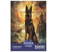 bergers allemands Puzzle 1000 Pièces Jouet Cadeau Unique De l'art De La Décoration Jeu Éducatif Challenge Toy Adultes & Enfants des 14 Ans 38x26cm/1000pcs