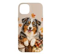 Bergers australiens Automnes Mamans et citrouilles Chien Coque pour iPhone 14 Plus