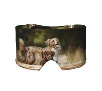 Bergers australiens, chiens bruns australiens,Masque pour les yeux bloquant la lumière Cache-yeux et cache-oreilles pour le sommeil
