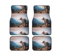 Bergers australiens des Montagnes Aussie Pets Chiens, Ensemble de 4 Tapis de Sol pour Voiture, Tapis de Sol en néoprène antidérapants pour véhicule, Accessoires Auto