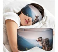 Bergers australiens des montagnes Aussie Pets Chiens, Masque de sommeil pour la maison, les voyages et le travail posté, couvrant entièrement les yeux et bloquant la lumière