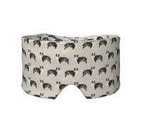 Bergers australiens mignons,Masque pour les yeux bloquant la lumière Cache-yeux et cache-oreilles pour le sommeil