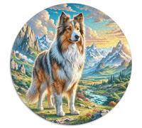 Bergers de l’Atlas 1000 Pièces Puzzle Rond HaustiFrère?ND Adultes Et Enfants Encastrement Facile Qualité Premium Relaxation Activité Kunstistique 1000pcs (67.5x67.5cm)