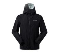 Berghaus Deluge Pro Veste imperméable | Réglable | Manteau durable | Veste de protection contre la pluie, noir/noir, taille 2XL