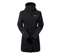 Berghaus Femme Omeara Imperméable Longue Et Respirante Veste Shell, Noir/Noir, 38 EU