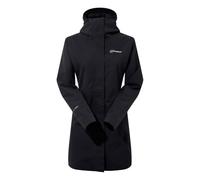 Berghaus Femme Omeara Long-length Waterproof Shell Vareuse, Noir/noir, 46 EU