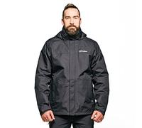 Berghaus Homme Rg Alpha 3 En 1 Amovible, Confort Supplémentaire, Manteau Léger Veste Imperméable Avec Polaire, Noir, S EU