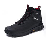 Berghaus Homme Vc22 Multisport Gore-tex Mid-Ankle Walking Hiking Boots | Durable | Waterproof | Breathable | Vibram Botte de randonnée, Noir/Rouge, 42 EU