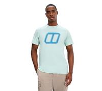 Berghaus Men's Glitched Blocks Tee, Evernia Green, XS