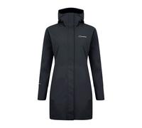 Berghaus Femme Omeara Imperméable Longue et Respirante Veste Shell, Noir/Noir, 48 EU