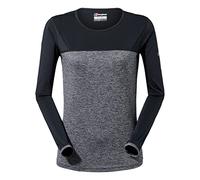Berghaus Technique 2.0 T-Shirt Manches Longues Femme Carbon Marl/Jet Black FR : S (Taille Fabricant : 10)