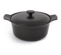 Faitout avec couvercle fonte de fer noir 24 cm - Ron