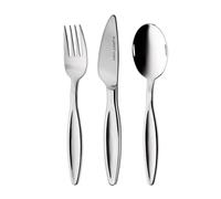 BergHOFF Folio Ensemble de Couverts pour Enfant en Acier Inoxydable, Argent, 3 pièces