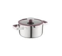 BergHOFF Home Casserole 20 cm avec couvercle - Acier inoxydable, tous feux dont induction, compatible four & lave-vaisselle