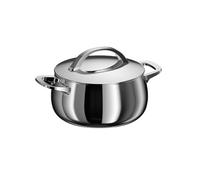 BergHOFF Home Casserole (20cm) - Casserole en acier inoxydable avec couvercle - Convient à toutes les plaques, y compris induction - Casserole à pâtes - Lavable au lave-vaisselle & résistant au four