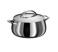 BergHOFF Home Casserole (24cm) - Casserole en acier inoxydable avec couvercle - Convient à toutes les plaques, y compris induction - Casserole à pâtes - Lavable au lave-vaisselle & résistant au four