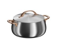 BergHOFF Home Casserole Rose Gold (24cm) - Casserole en acier inoxydable avec couvercle - Convient à toutes les plaques, y compris induction