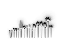 BergHOFF Home Coffrets de table - menagere 72 pièces - Service de table pour 12 personnes - couverts inox- cutlery set- Finition mate - Passe au lave-vaisselle