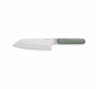 Berghoff Home Couteau Santoku 16,7 cm - Couteau de cuisine en acier inoxydable - Couteaux de chef - Santoku Couteaux - kaki