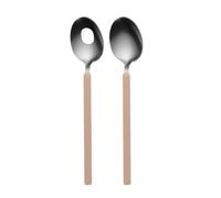 BergHOFF Home Couverts à salade - 2 pièces - Cuillère & fourchette de service - Service à salade en acier inoxydable - Ensemble Rosé Gold - Couverts de service- Roségold