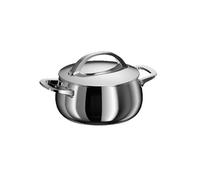 BergHOFF Home Faitout 18 cm avec couvercle Stellar Steel, acier inoxydable, tous feux dont induction, four lave-vaisselle, 2,8 L