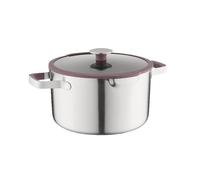 BergHOFF Home Marmite 26 cm avec couvercle, acier inoxydable, grande capacité, induction, four 180°C