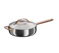Berghoff Home Poêle Sauté Rose Gold (24cm) - Poêle Sauté - Casserole en acier inoxydable avec couvercle - Convient à toutes les plaques, y compris induction - Résistant au four