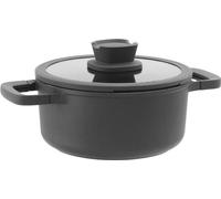 BergHOFF Leo Casserole en céramique avec couvercle, sans PFAS, 20cm, Adapté pour induction, Aluminium recyclé, Répartition rapide de la chaleur BergHOFF Leo Casserole en céramique avec couvercle, sans