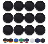 Berglander Assiettes en plastique noir ensemble 12 pièces 25cm plates réutilisables, assiettes à salade, bols de pâtes, vaisselle facile à transporter pour la maison, jardin, pique-