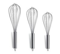 Berglander Paquet de 3 fouets en acier inoxydable 8 ", 10", 12 ", fouet en fil, ensemble fouet de cuisine (paquet de 3)