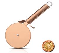 Berglander Roulette À Pizza, Plaque De Titane Or Rose, Coupe-Pizza En Acier Inoxydable, Trancheuse À Pizza Super Tranchante Avec Placage Titane Or Rose, Coupe-Pâtisserie, Facile À Nettoyer Et À Ranger