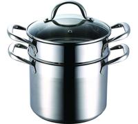 Bergner Acier inoxydable Marmite à induction pour pâtes 5 litres + passoire BG-6520