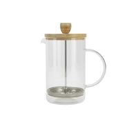 Bergner COFFEE & TEA LOVERS - Cafetière à piston 800ml Borosilicate - Résistant aux hautes températures - Filtre en acier inoxydable - Couvercle en bambou - Facile à nettoyer