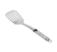BERGNER Gizmo | Spatule à Fentes | Acier Inoxydable résistant | Spatule à Fentes avec Anneau de Suspension | Manche Ergonomique | Taille 35 cm